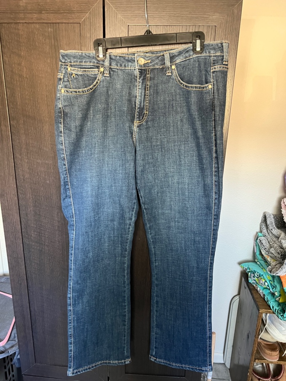 Aura Dark Blue Flare Jeans